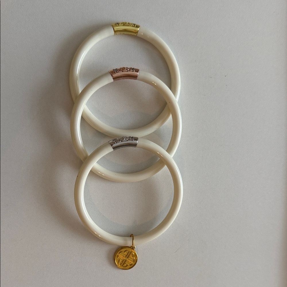 BudhaGirl IVORY THREE KINGS ALL WEATHER BANGLES®
Size small
